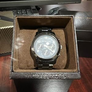 Micheal Kors Black Ceramic Watch